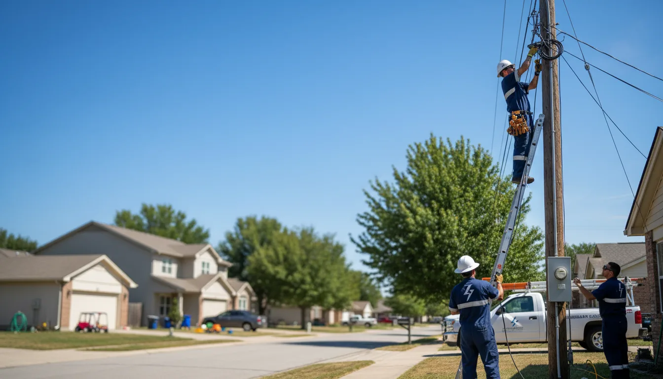 Residential electrician providing installation services in Pound, VA